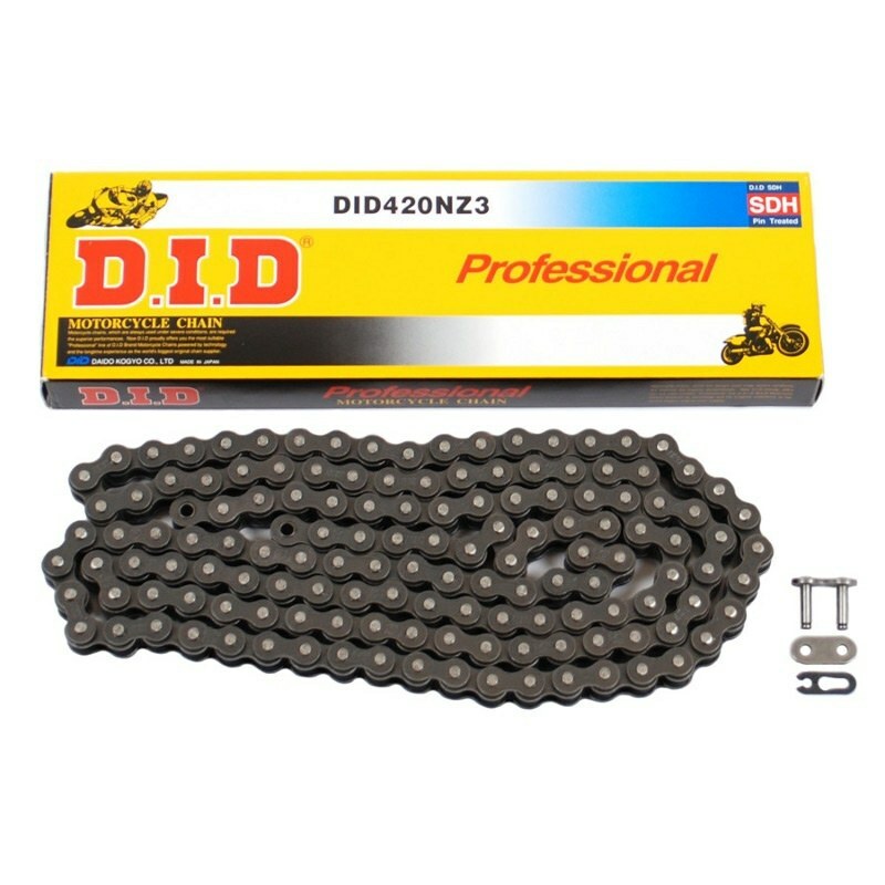 D I D ketting NZ3 420 lage pas zwart/zwart 136