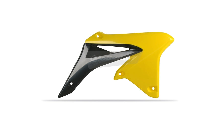 Polisport Radiator Covers Black/Yellow Suzuki RM-Z250