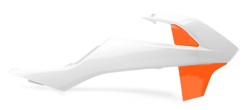 Polisport Radiator Covers Orange/White KTM SX65