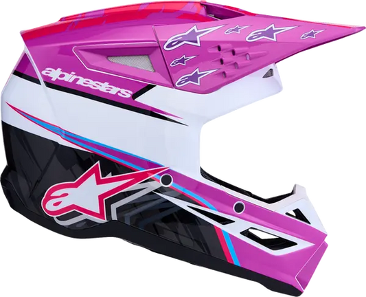 Alpinestars Helm SM3 FALCON Paars/Wit/Roze