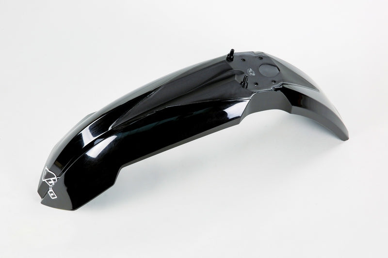 UFO Plast PLASTIC FRONT FENDER, BLK/BLK