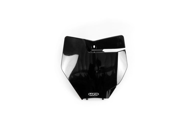 UFO Plast PLASTIC FRONT PLATE, BLK/BLK