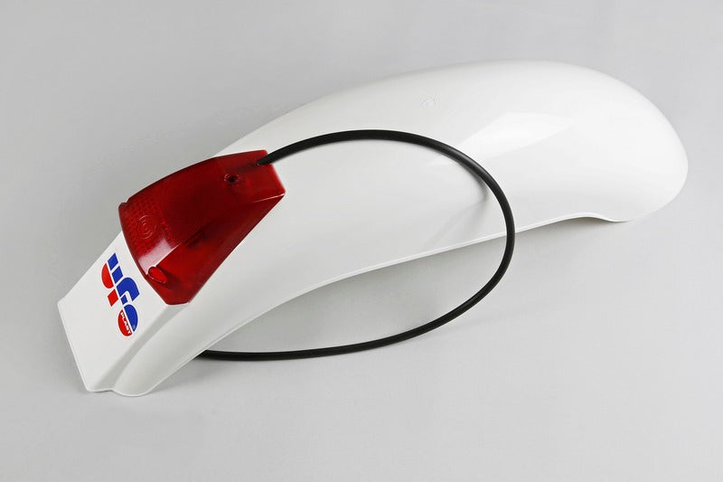 UFO Plast PLASTIC REAR FENDER, WHT/WHT