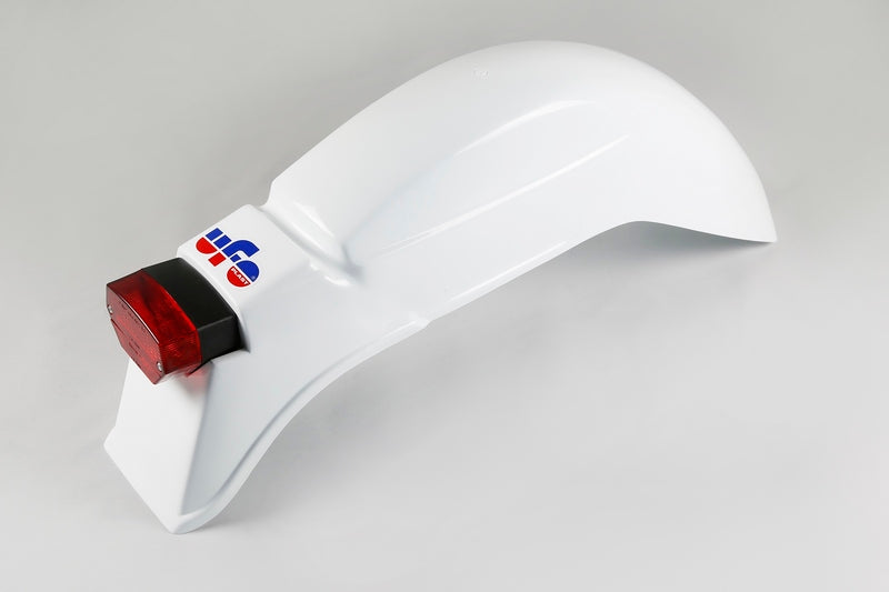 UFO Plast PLASTIC REAR FENDER, WHT/WHT