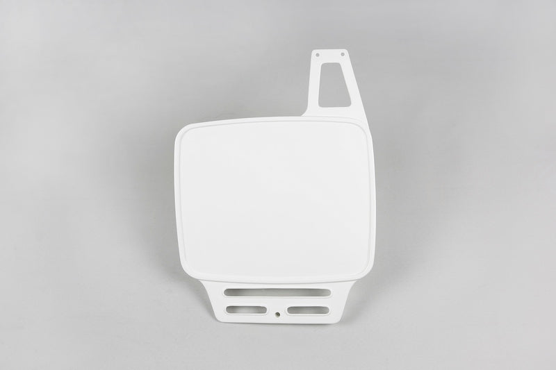 UFO Plast PLASTIC FRONT PLATE, WHT/WHT