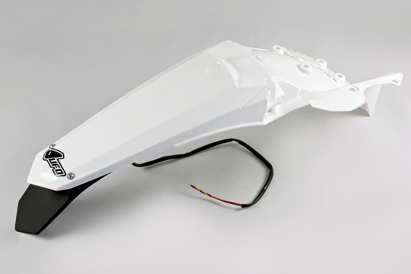 UFO Plast PLASTIC REAR FENDER, WHT/WHT