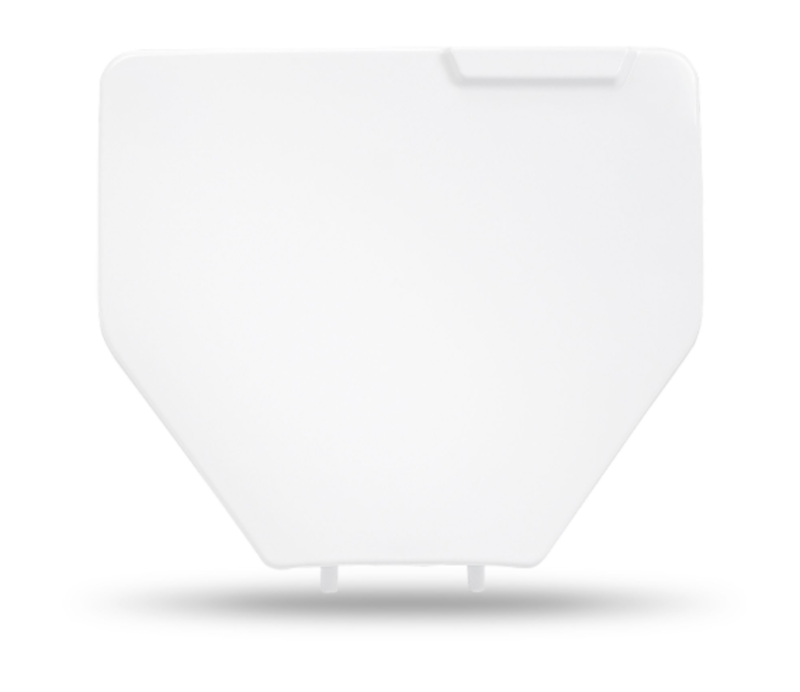 UFO Plast FRONT NUMBER PLATE, WHT