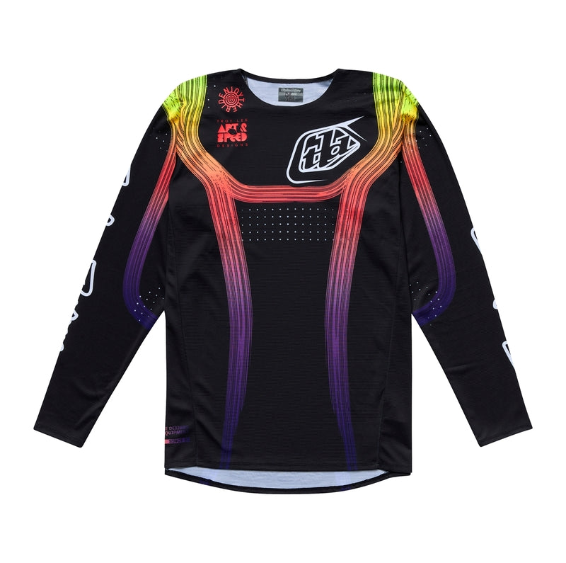 SE PRO Stripes Kindermaat jersey Multi & Zwart & Zwart YM