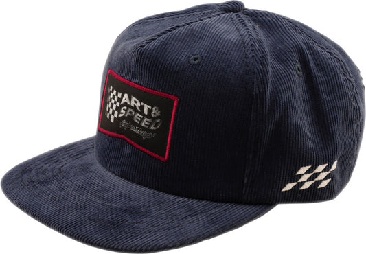 Unstructured Snapback Winners Circle Hat Blauw & Navy One size volwassene