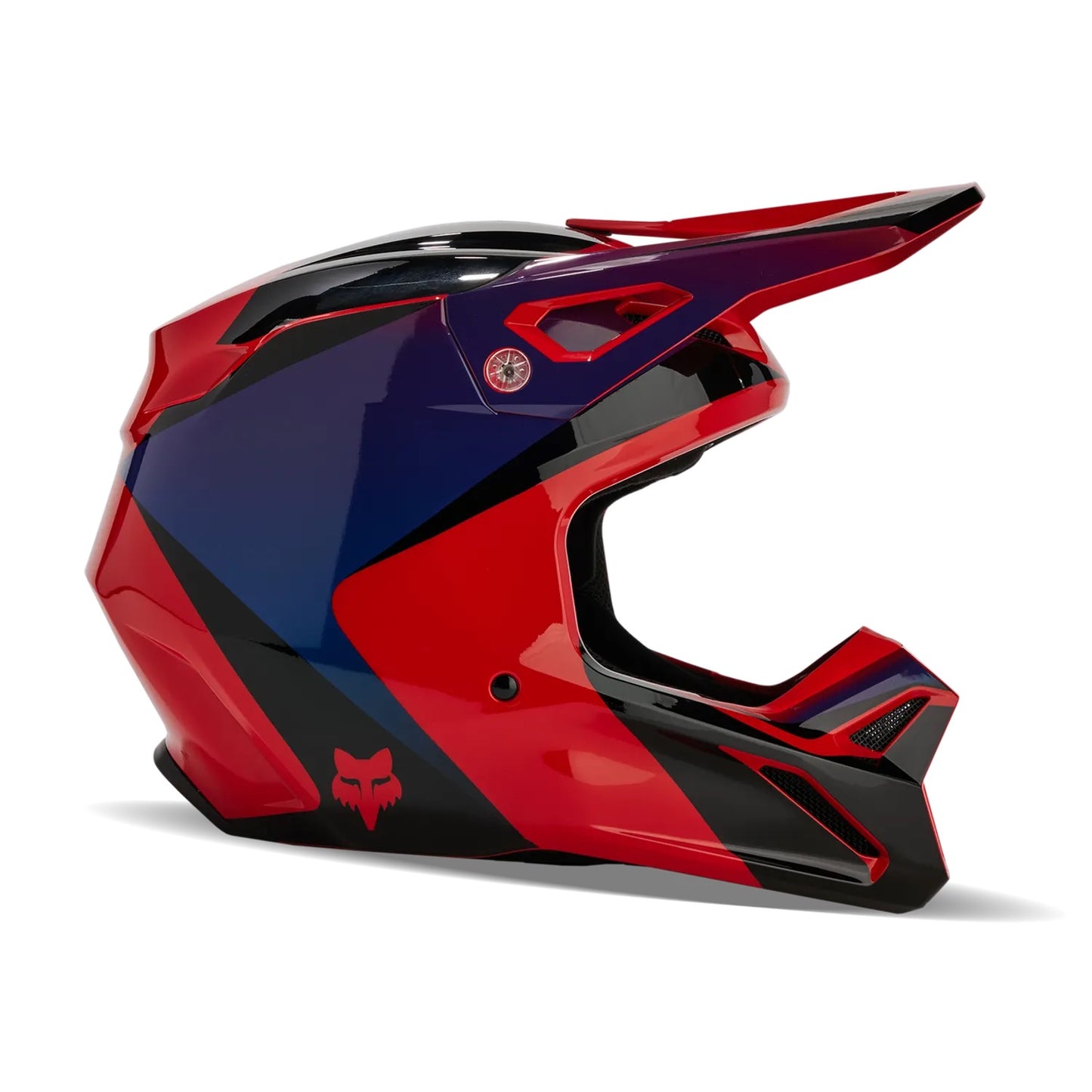 Fox helm v1 Streak fluo rood