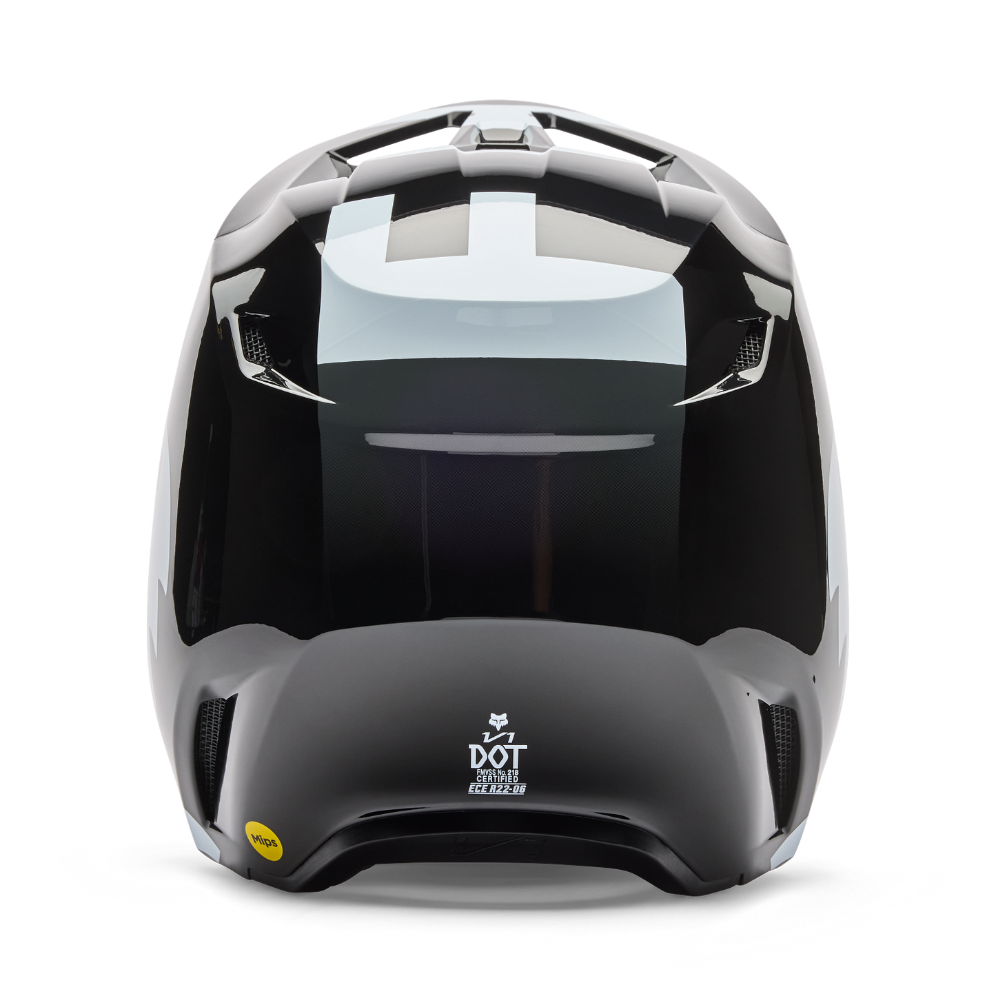 Fox v1 shield black youth helm