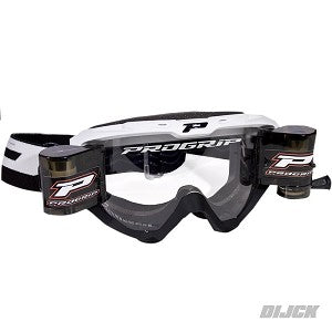 PRO-GRIP PZ3200137 MX Goggle Racerpack WHITE/BLACK XL 40mm