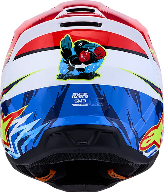 Alpinestars Helm SM3 FALCON Rood/Wit/Blauw