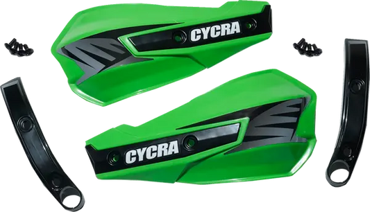 CYCRA Replacement Vortex Handshields w/ Abrasion Guards - Green