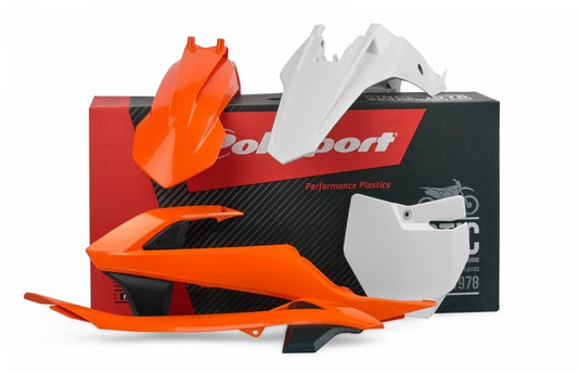 POLISPORT Plastic Kit with Airbox Cover/Side Panels OEM Color (2016) KTM SX65