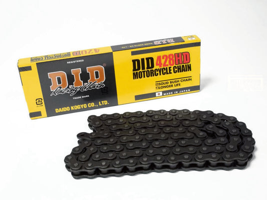D I D ketting HD 428 lage pas zwart/zwart 106