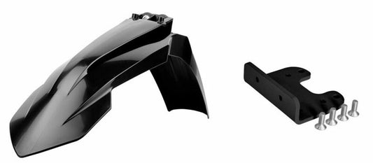 POLISPORT Front Fender Restyled Black with adapter KTM