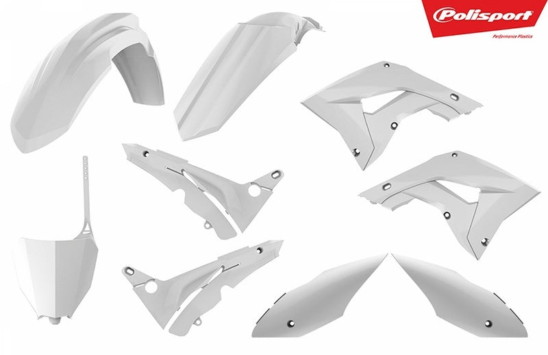 Polisport Plastics Kit White Honda CR125/250R