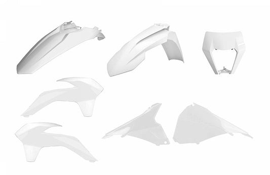 Polisport Enduro Restyle Plastic Kit White KTM EXC/EXC-F