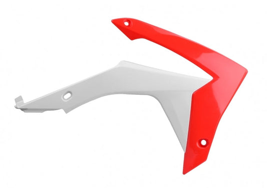 Polisport Radiator Covers OEM Color Red/White Honda CRF250R/CRF450R