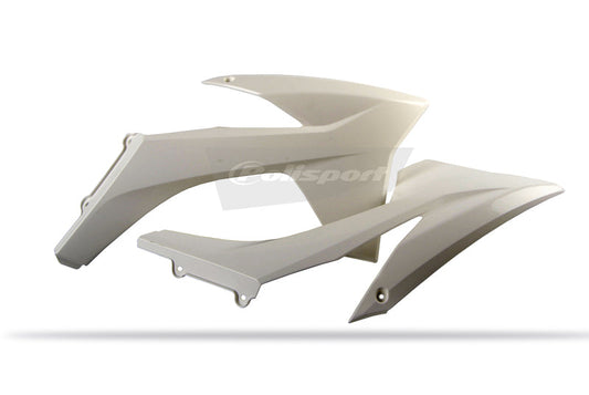 Polisport Radiator Covers White KTM