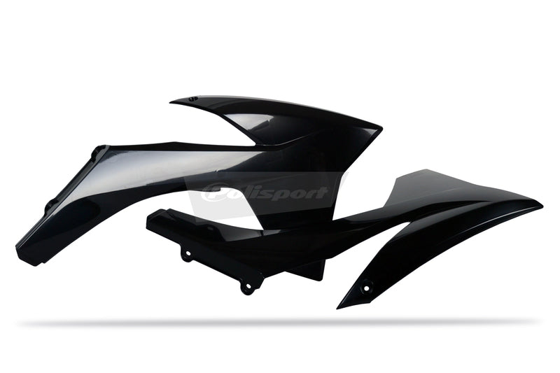 Polisport Radiator Covers Black KTM
