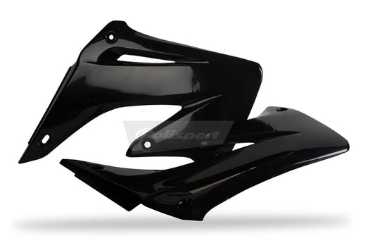Polisport Radiator Covers Black Honda CRF250R/CRF450R