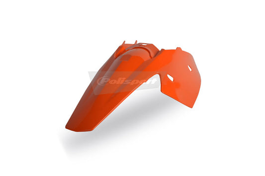 Polisport Rear Fender + Integrated Side Panels Orange KTM
