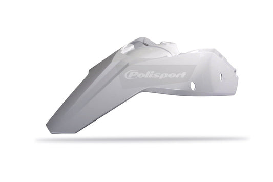 Polisport Rear Fender + Integrated Side Panels White KTM