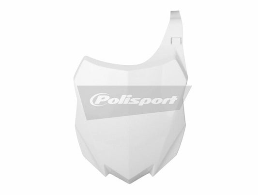 Polisport Front Number Plate White Kawasaki KX250F/KX450F