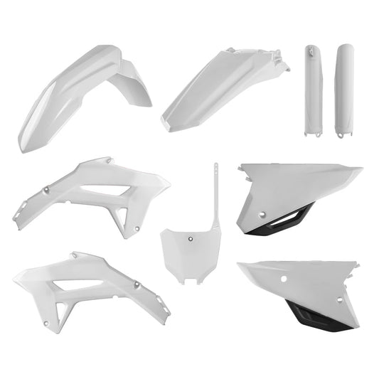 Polisport Plastic Kit White Honda CRF450R