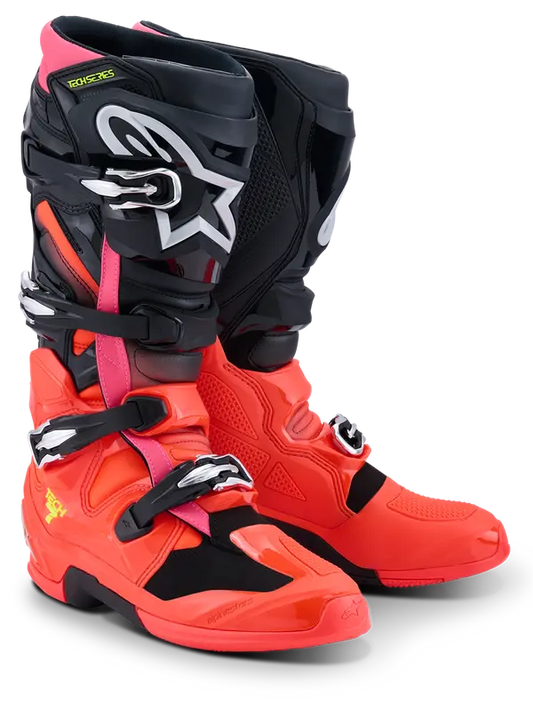 Laars TECH 7 Zwart/Rood Fluor/Roze