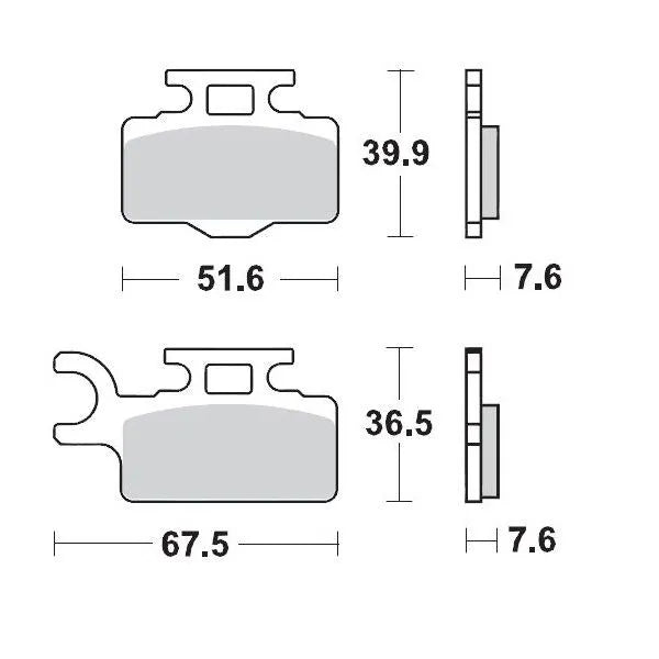 BRAKE PAD RACING GP