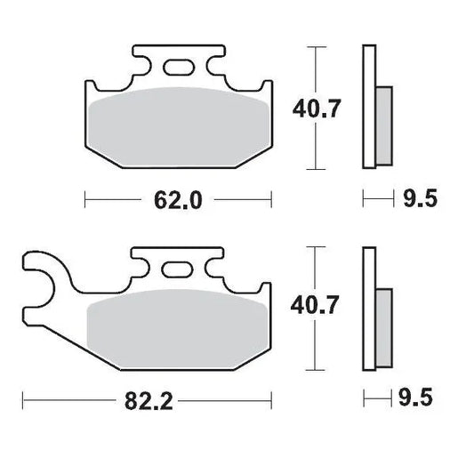 BRAKE PAD RACING