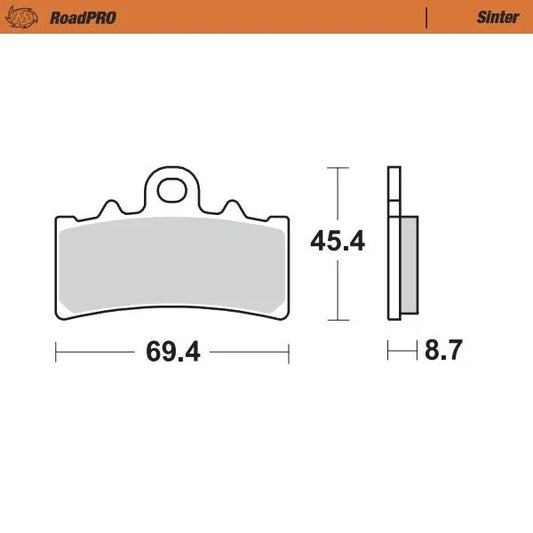 BRAKE PAD SINTER FRONT