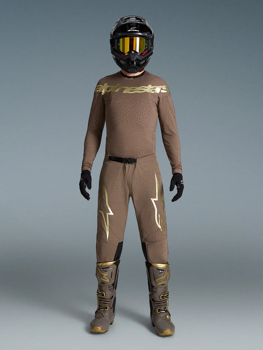 Alpinestars Limited Edition Supertech Air Gold set broek + shirt