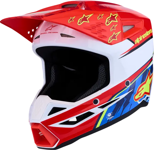 Alpinestars Helm SM3 FALCON Rood/Wit/Blauw