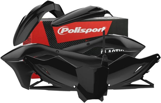 Plastic Kit POLISPORT Kawasaki KX 450F - Black
