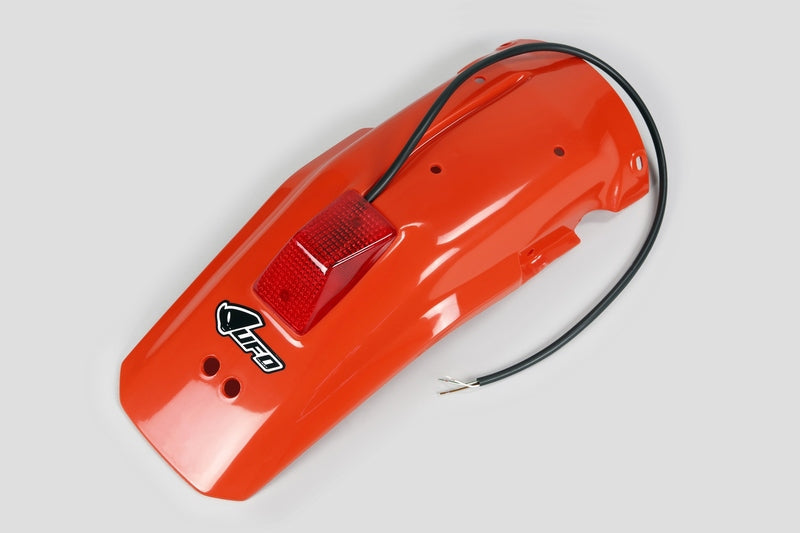 UFO Plast PLASTIC REAR FENDER, ORG/ORG