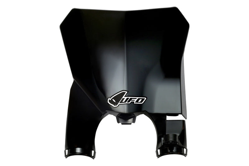 UFO Plast PLASTIC FRONT PLATE, BLK/BLK