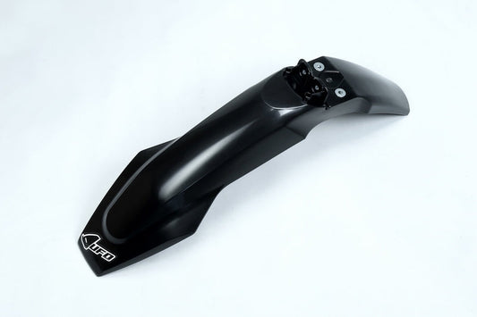 UFO Plast PLASTIC FRONT FENDER, BLK/BLK