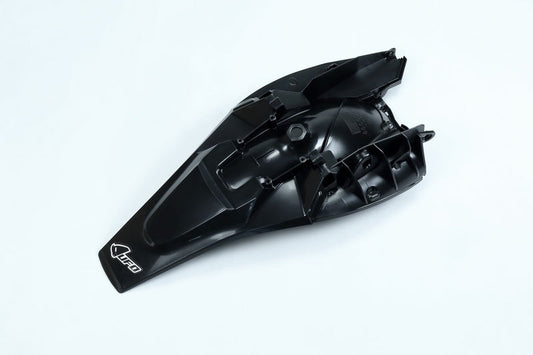 UFO Plast PLASTIC REAR FENDER, BLK/BLK