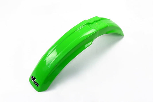 UFO Plast PLASTIC FRONT FENDER, GRN/GRN