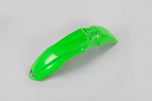 UFO Plast PLASTIC FRONT FENDER, GRN/GRN