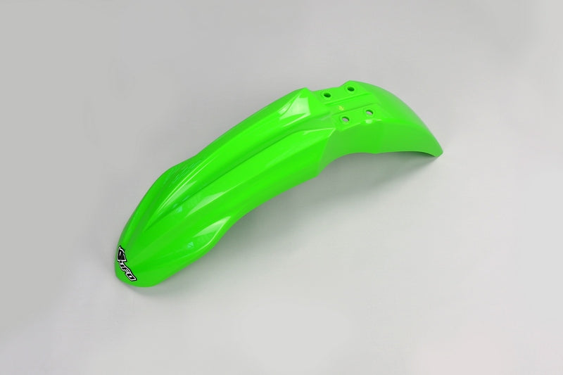 UFO Plast PLASTIC FRONT FENDER, GRN/GRN