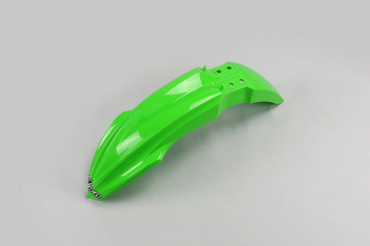 UFO Plast PLASTIC FRONT FENDER, GRN/GRN