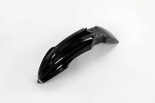 UFO Plast PLASTIC FRONT FENDER, BLK/BLK