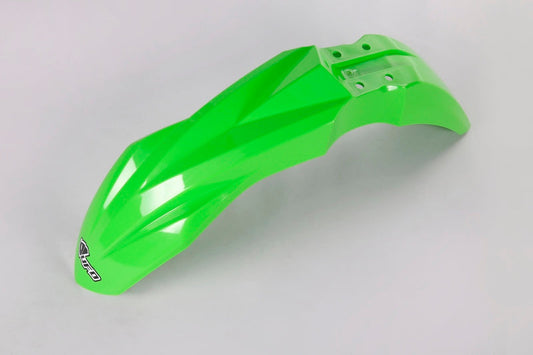 UFO Plast PLASTIC FRONT FENDER, GRN/GRN