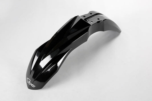 UFO Plast PLASTIC FRONT FENDER, BLK/BLK