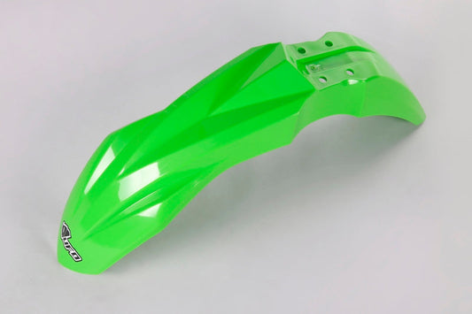 UFO Plast PLASTIC FRONT FENDER, GRN/GRN